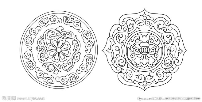 藏族工艺美术花纹用具器皿花纹