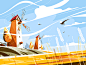 Windmill near wheat field : 
Buy at Kit8.net