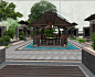 紫东花园居住区景观模型设计（新中式风格）