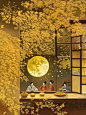 赏月～｜图/丁小兮