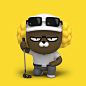 Kakao Friends Screen Golf : Kakao Friends character animation for T-up VISION 2 screen golf