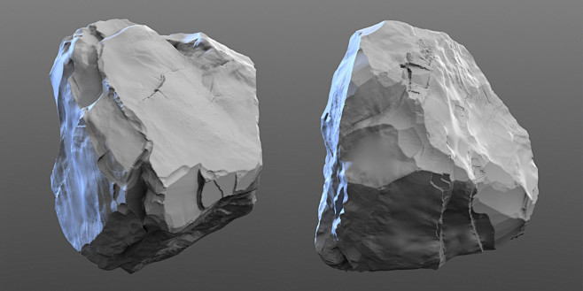 High Poly - Rock 1, ...