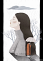 插画  人物  噪点  少女