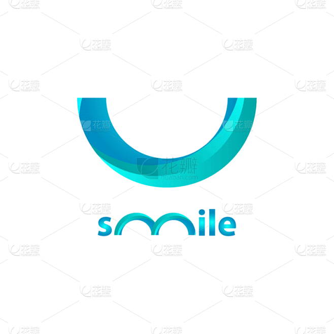 smile logo blue desi...