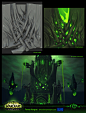 Tomb of Sargeras and Legion buildings - World of Warcraft, Fanny Vergne : I was responsible to create the Tomb of Sargeras and the legion buildings (modeling, texturing and lighting) for World of Warcraft "Legion".