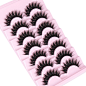 Amazon.com: Mink Lashes Fluffy False Eyelashes 18mm Dramatic Faux Mink Eyelashes Natural Look Cat Eye Volume Eye Lashes Multipack by Focipeysa : Beauty & Personal Care