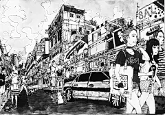 原创馆 - 繁X杂 by Serun : 涂鸦／潮流,黑白,插画,漫画,绘本