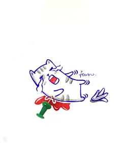 #猫# #手绘# #插画# #创意# #搞笑# #涂鸦# #喵星人# #设计# 