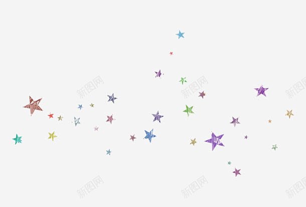 多彩的星星 免费下载 页面网页 平面电商...