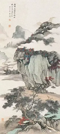 吴湖帆五十幅经典山水画高清欣赏