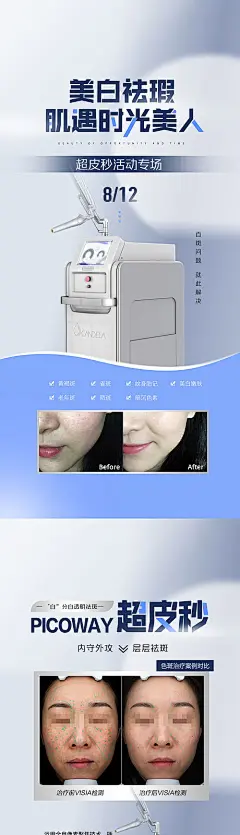 医美超皮秒祛斑海报