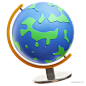 地球仪 @到位啦UI素材 - 教育教具26D图标模型