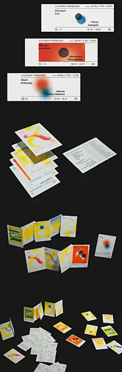 LETO exhibitions ID : Visual identity for series of exhibiotions called &quot;10 letnich powidoków&quot;, that took place in LETO gallery, based in Warsaw. ID contains posters, postcards printed on risograph and social media cover photos. 