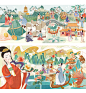 粽有心意——新中式古典国潮插画端午节包装插画粽子节-古田路9号-品牌创意/版权保护平台