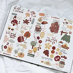 【分装类】木栖与苔和纸胶带分装 秋天又来了 草莓吃完了 台制-淘宝网