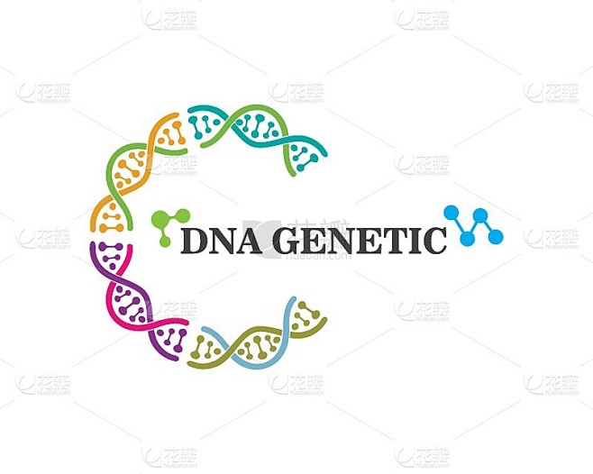 Dna基因标志图标插图