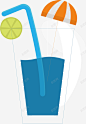 卡通蓝色夏日饮料杯矢量图 菠萝 饮料杯 元素 免抠png 设计图片 免费下载 页面网页 平面电商 创意素材