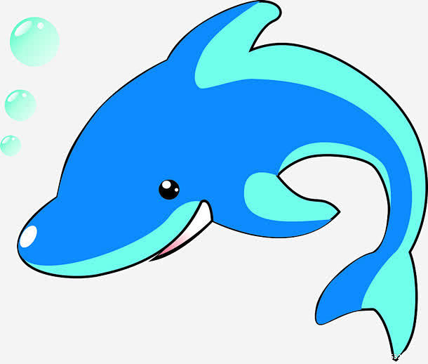卡通海豚