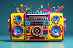收藏便携式收音机录音机模型
