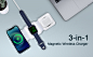 21.86US $ 40% OFF|Magnetic 3 in 1 Fast Wireless Charger 15W Foldable Charging Station for iPhone 13 12 Pro Max Mini iWatch 7 6 SE AirPods 2 3 Pro|Wireless Chargers|   - AliExpress : Smarter Shopping, Better Living!  Aliexpress.com