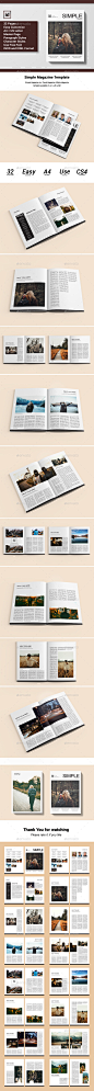 Simple Magazine Template - Magazines Print Templates