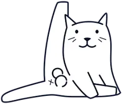 可爱小动物小猫小狗插画图标 icon 涂鸦 黑白简笔画 插画 漫画 卡通Group 26