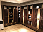 爵典家居·南洋迪克·禾气新中式书房实木黑檀转角书柜