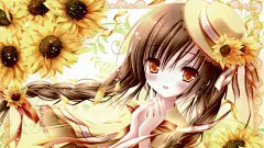TK画集_动漫画集_动漫美女_萌妹子_萝莉_性感动漫_插画美眉_Tinkle画集_可爱Q_月夜茶会_动漫_向日葵女孩_金儿_漫画_桌面壁纸_爱壁纸HD