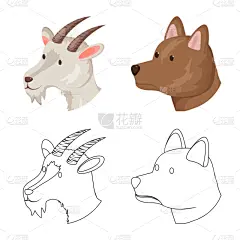 农业,标志,羊毛,可爱的,自制的,宠物,图像,设计,收集