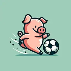 可爱卡通小猪插画矢量图设计素材