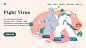 扁平商业插画-人物情绪板 - 猫叫FeiYe - 原创作品 - 视觉中国(爱视觉)