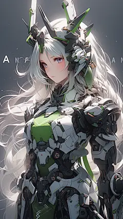 AI机甲女战士人物设定图集 科幻游戏角色插画设计 临摹素材-淘宝网