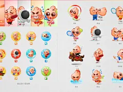 浪小花奥运形象勋章