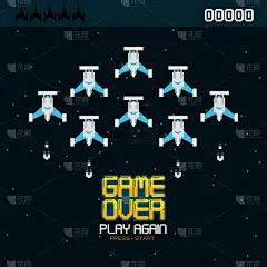 Videogame pixelated concept