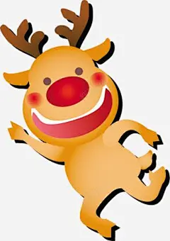 手绘黄色可爱小鹿高清素材 页面网页 平面电商 创意素材 png素材