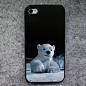 iPhone 4/4S手机壳 邪恶北极熊