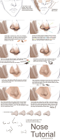 Nose Painting Tutorial by ~propensity on deviantART ✤ || CHARACTER DESIGN REFERENCES | キャラクターデザイン • Find more at https://www.facebook.com/CharacterDesignReferences if you're looking for: #lineart #art #character #design #illustration #expressions #best #a