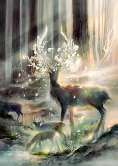 日本小哥笔下仙气飘飘的古风插画，治愈人心，画风美哭！