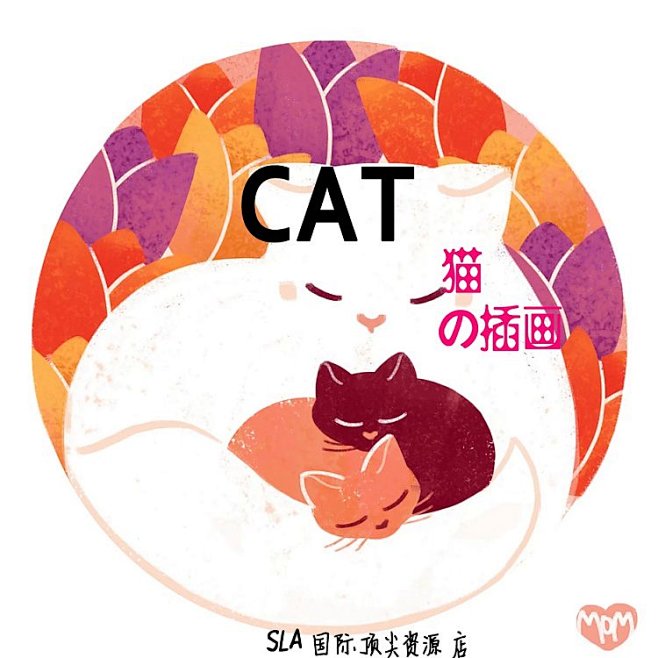 猫猫插画参考图片5500张丨动物插画绘画...
