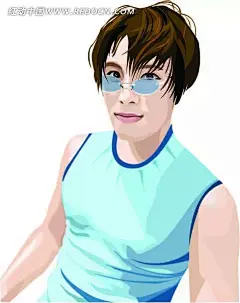  眼镜男子卡通手绘卡通人物|卡通人物图片|卡通手绘|漫画人物|男子|人物素材|人物图片|矢量人物|矢量素材|手绘|眼镜