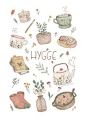 A collection of things that gives hygge.