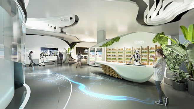 达闼科技上海招展中心展厅设计
