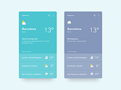 WXDesign采集到A_天气界面