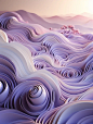 超现实极简主义平和流畅紫色点画旋涡网状灵感艺术海报背景midjourney关键词咒语 - Ai宇宙吧--Ai宇宙吧-