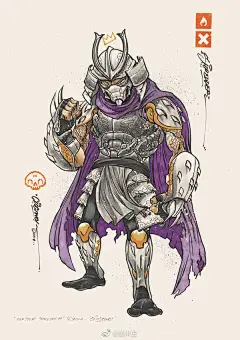 手绘忍者神龟人设系列
,
人物插画.漫画设计师
,
Clog Two ​​​​