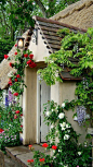 阁楼虽小，但室外的风景却都是它的花园，各种颜色的花儿一起绽放来为小房子增光添彩。〉
