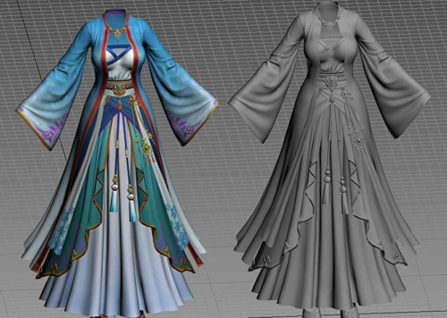 古装 汉服 女侠衣服 -花瓣网