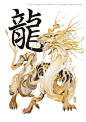 The Dragon. Year of the Pig Chinese New Year Zodiac Drawings. By jongkie