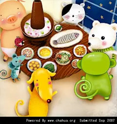 静海白树的插画画廊展厅