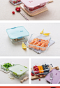 【双11预售】Migo玻璃保鲜盒组合4件套饭盒便当盒密封保鲜碗-tmall.com天猫